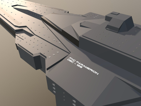  撒拉逊级战列巡洋舰3d模型 