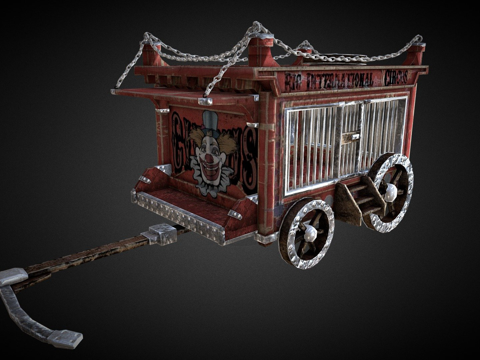  马戏团笼子3d模型 