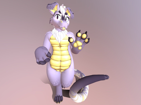 蒙蒂虚拟形象3d模型