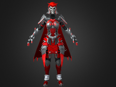  绝地求生手游血之女王套装3d模型 