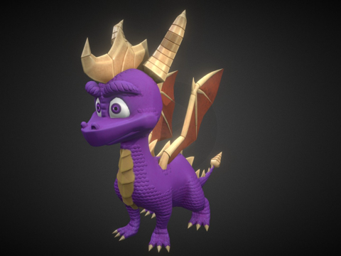  斯派罗最终龙王3d模型 