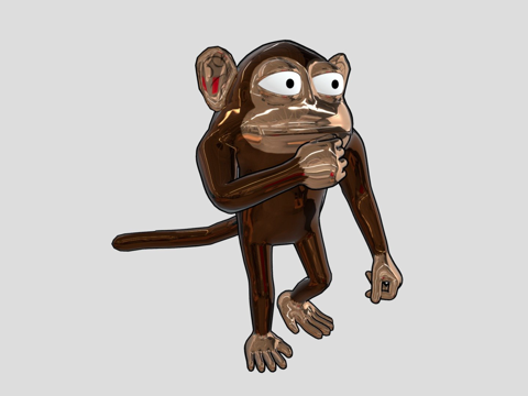  猴CG模型3d模型 