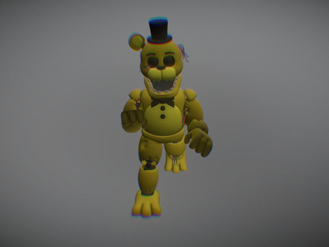 枯萎的金弗雷迪3d模型