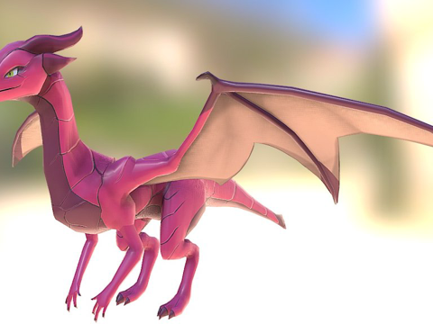  幼龙...练习3d模型 