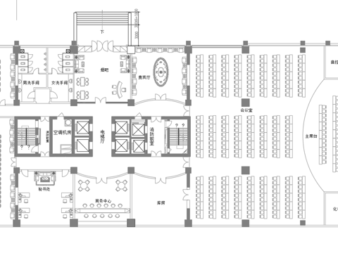 报告厅 会议室   最新平面施工图合集cad施工图