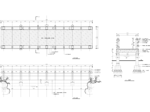 木平桥景观节点结构详图CAD施工图cad施工图