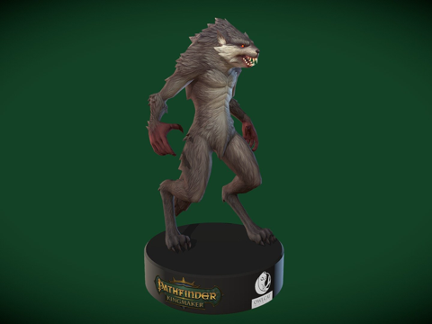 开拓者拥王者2017狼人3d模型