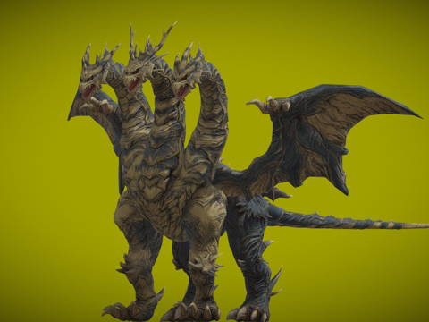  最终战争凯撒基多拉3d模型 