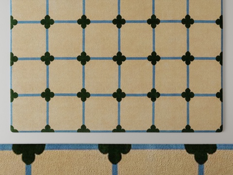  现代地毯 布艺地毯 卧室地毯 客厅地毯3d模型 