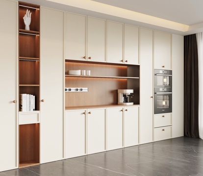  中古餐边柜3d模型 