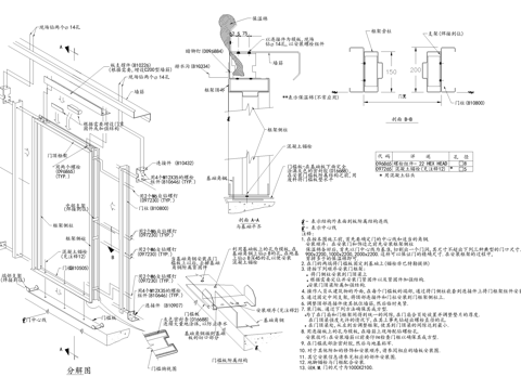  HM门框架强筋 CAD施工图cad施工图 