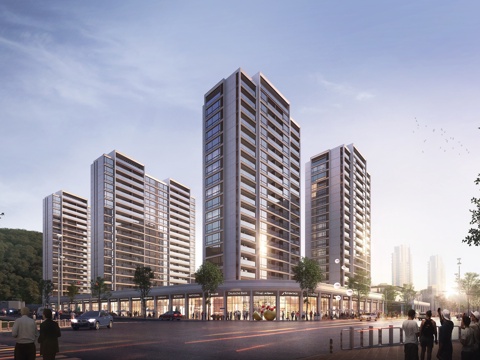  现代 高层住宅 商业接 小区住宅3D模型3d模型 