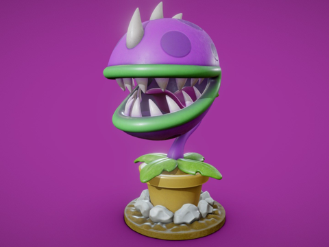  咀嚼者植物大战僵尸3d模型 