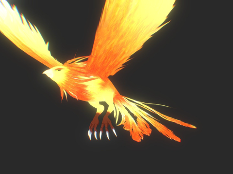  凤凰RIGIFY动画3d模型 