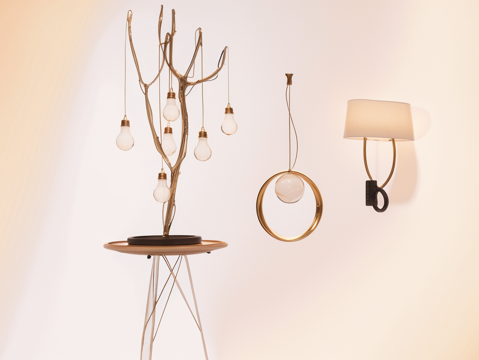  雕塑摆件家居灯具器材设备室外建筑小品su模型 