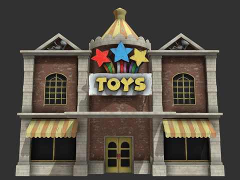  罂粟游乐时光3玩具店3d模型3d模型 