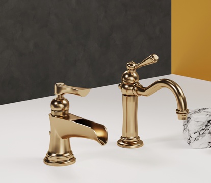  法式复古水龙头3d模型 