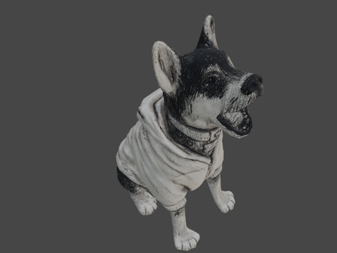  墨水十月20196哈士奇3d模型 