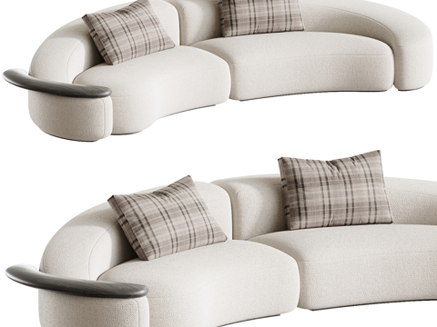  双人沙发3d模型 