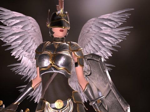  守护天使3d模型 