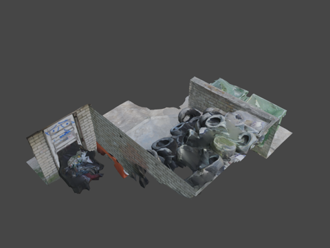  阿托斯被遗弃的狗3d模型 