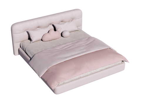 床 双人床 现代床su模型