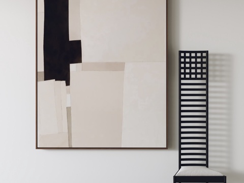  现代挂画 装饰画 客厅挂画 玄关挂画 书房挂画 抽象挂画3d模型 