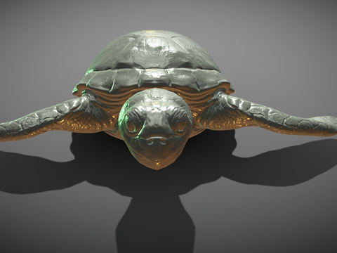  海龟3d模型 