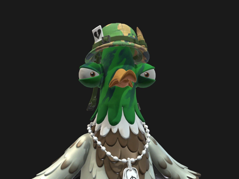 堡垒之夜德雷克中士3d模型