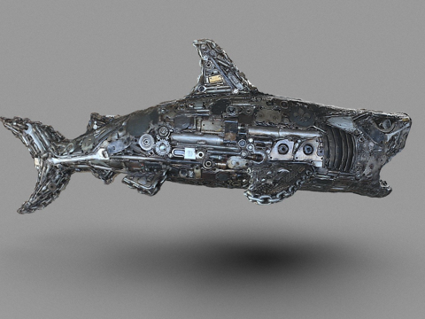  街头之外鲨鱼由RISK制作3d模型 