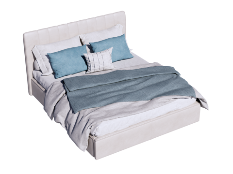 床 双人床 现代床su模型