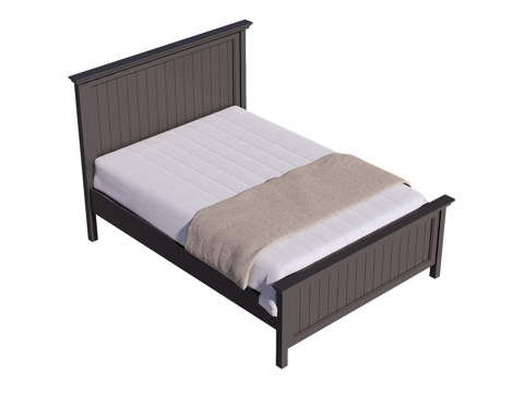  床 单人床su模型 