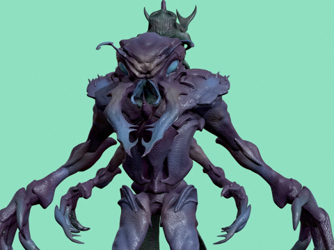  锹形甲虫3d模型 