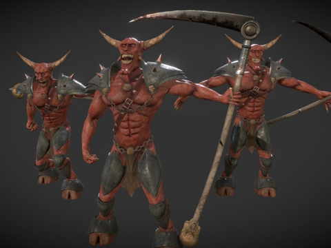  角魔地下城守护者3d模型 