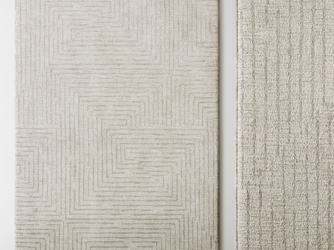  现代地毯 布艺地毯 圆形地毯 客厅地毯 卧室地毯3d模型 