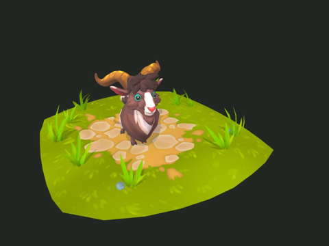  达科他农场冒险山羊3d模型 