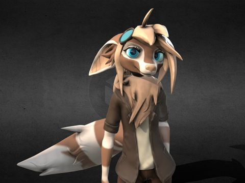  旋律角色雕塑3d模型 