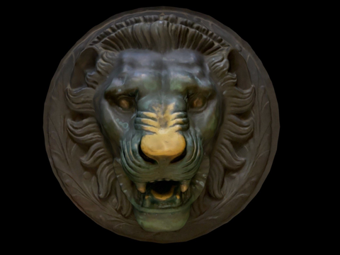  第099天古董门环3d模型 