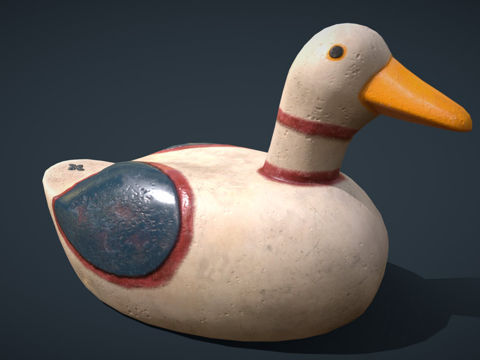 粘土鸭3d模型