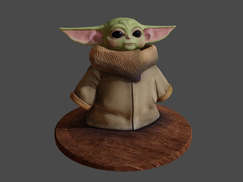  曼达洛人中的格罗古3d模型 