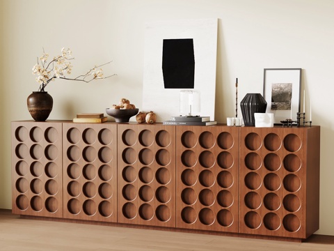  中古边柜 玄关柜3d模型 