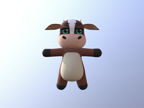  神圣奶牛3d模型 