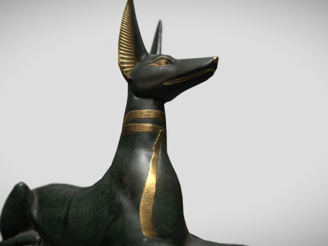  阿努比斯雕像3d模型 