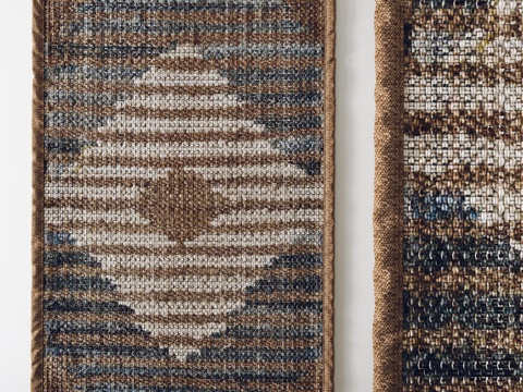  现代地毯 布艺地毯 圆形地毯 客厅地毯 卧室地毯3d模型 