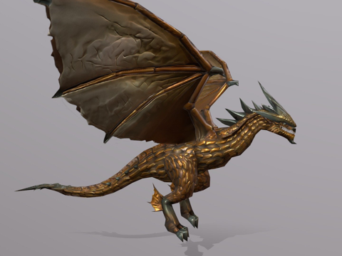  黄金装甲龙3d模型 
