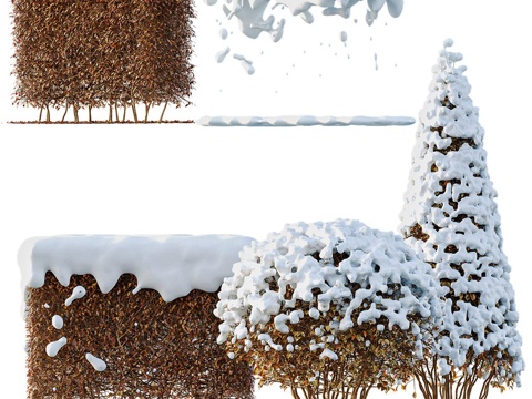  落雪树3d模型 