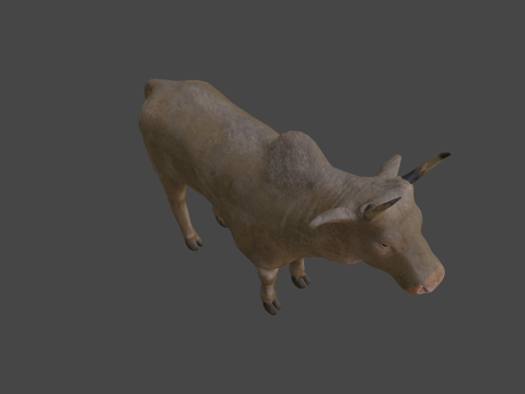公牛实时3d模型