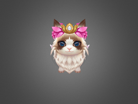 可爱猫坐骑3d模型