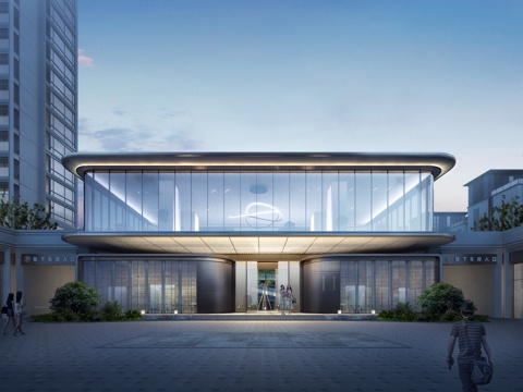  现代售楼处 建筑外观 示范区 公建 景观 3D模型3d模型 