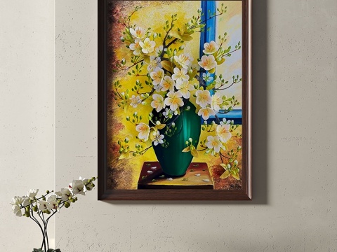  复古，中古，简约，抽象，装饰画3d模型 